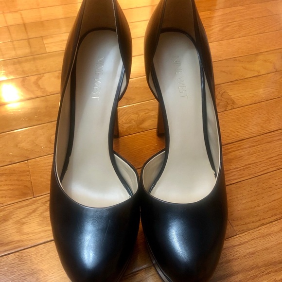 NINE WEST Platform Leather Pumps 8 1/2 - Picture 2 of 5